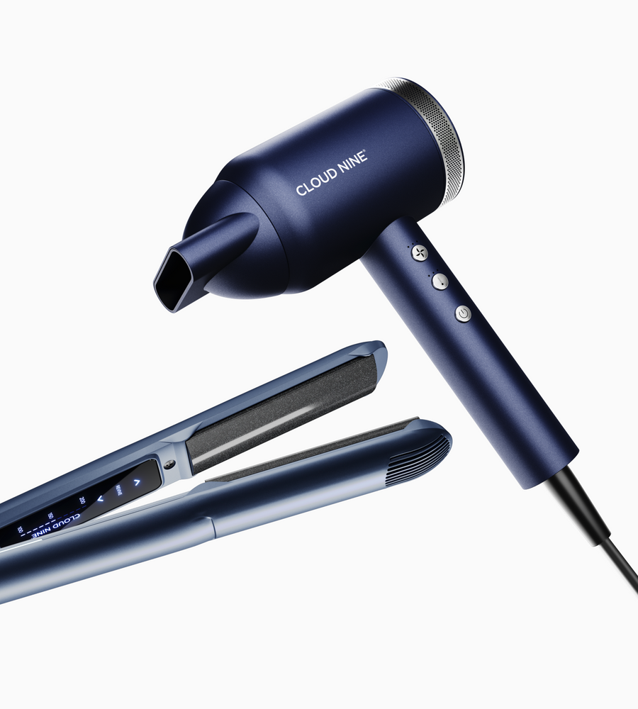 2-in-1 Contouring Iron Pro & Midnight Blue Airshot Pro Styling Set