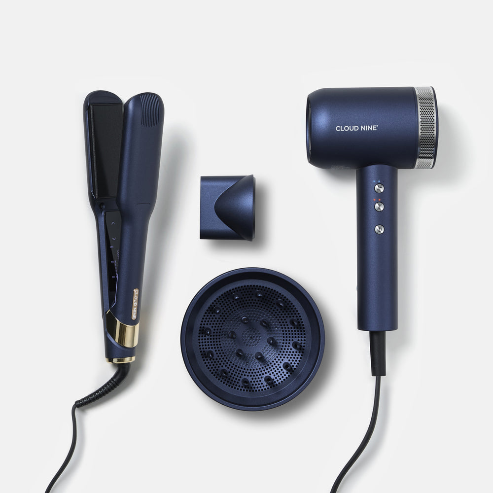 The Midnight Blue Wide Iron & The Airshot Pro Styling Set