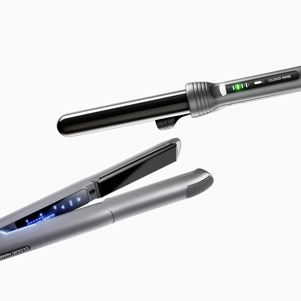 The Starlight Grey Original Iron & Curling Wand Styling Set