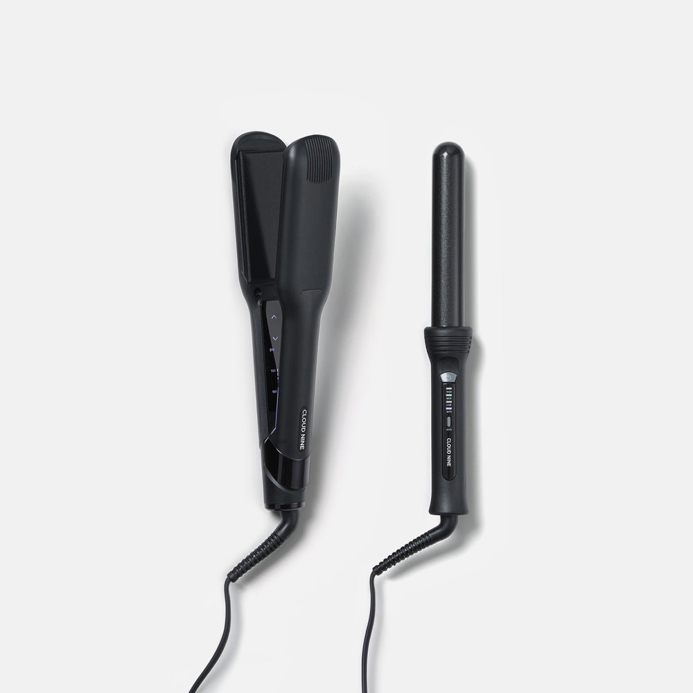 The Wide Iron & The Curling Wand Styling Set