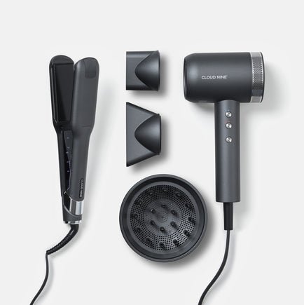 The Starlight Grey Wide Iron & Airshot Pro Styling Set