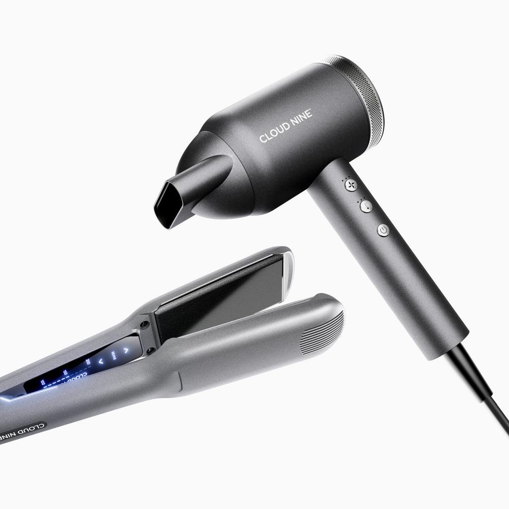The Starlight Grey Wide Iron & Airshot Pro Styling Set